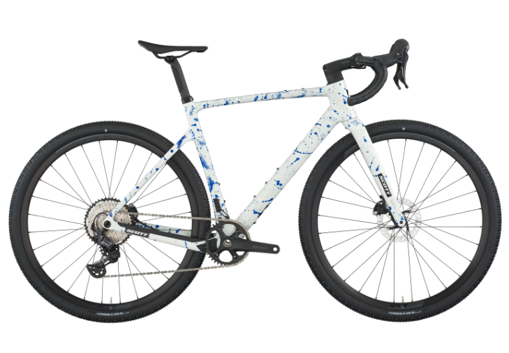 SCOTT Addict Gravel 30 white/splatter blue - L