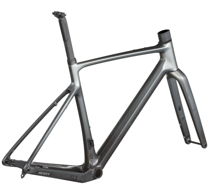 SCOTT Frameset Addict Gravel Team HMF Chrome Silver - L
