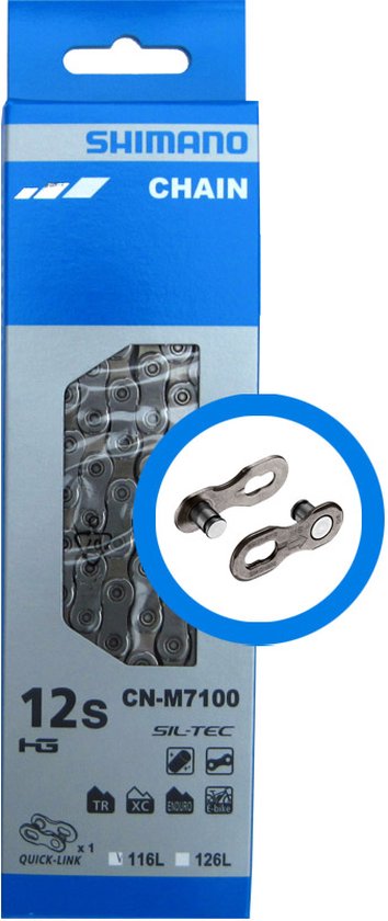 Photo de Chaîne Shimano SLX CN-M7100 12 vitesses 116 maillons