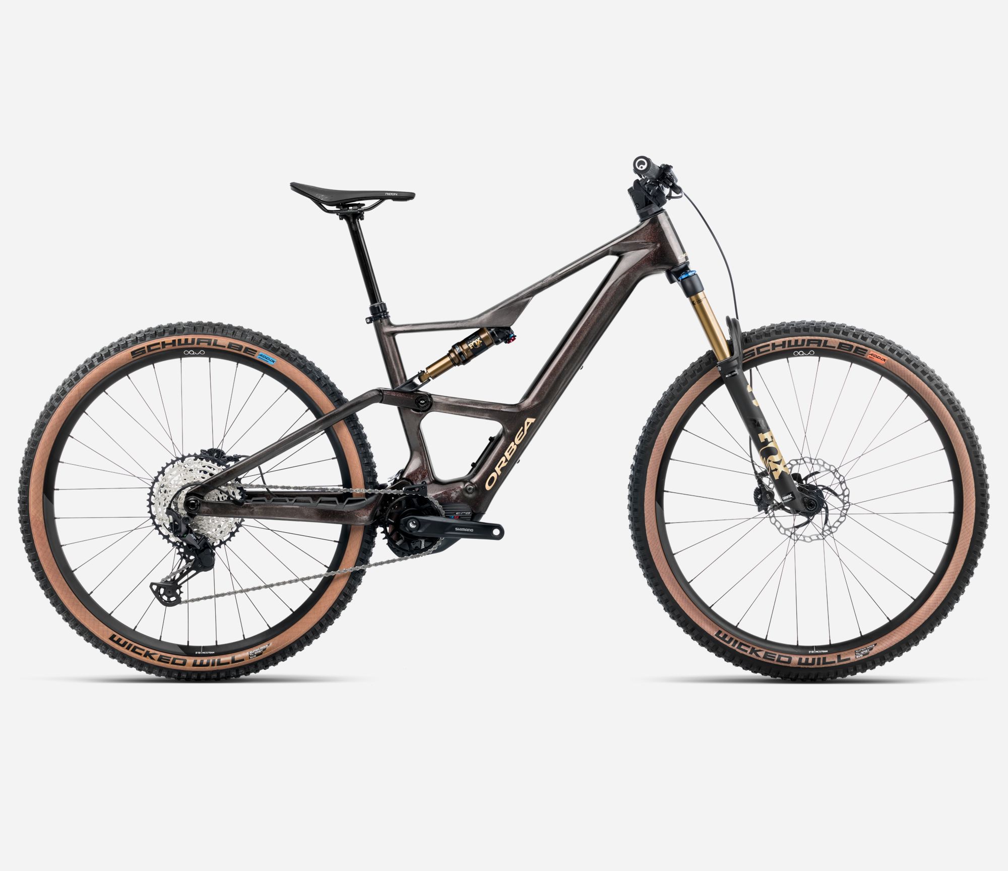 ORBEA RISE SL M10 420W L Cosmic Carbon View - Golden Sand (Gloss)