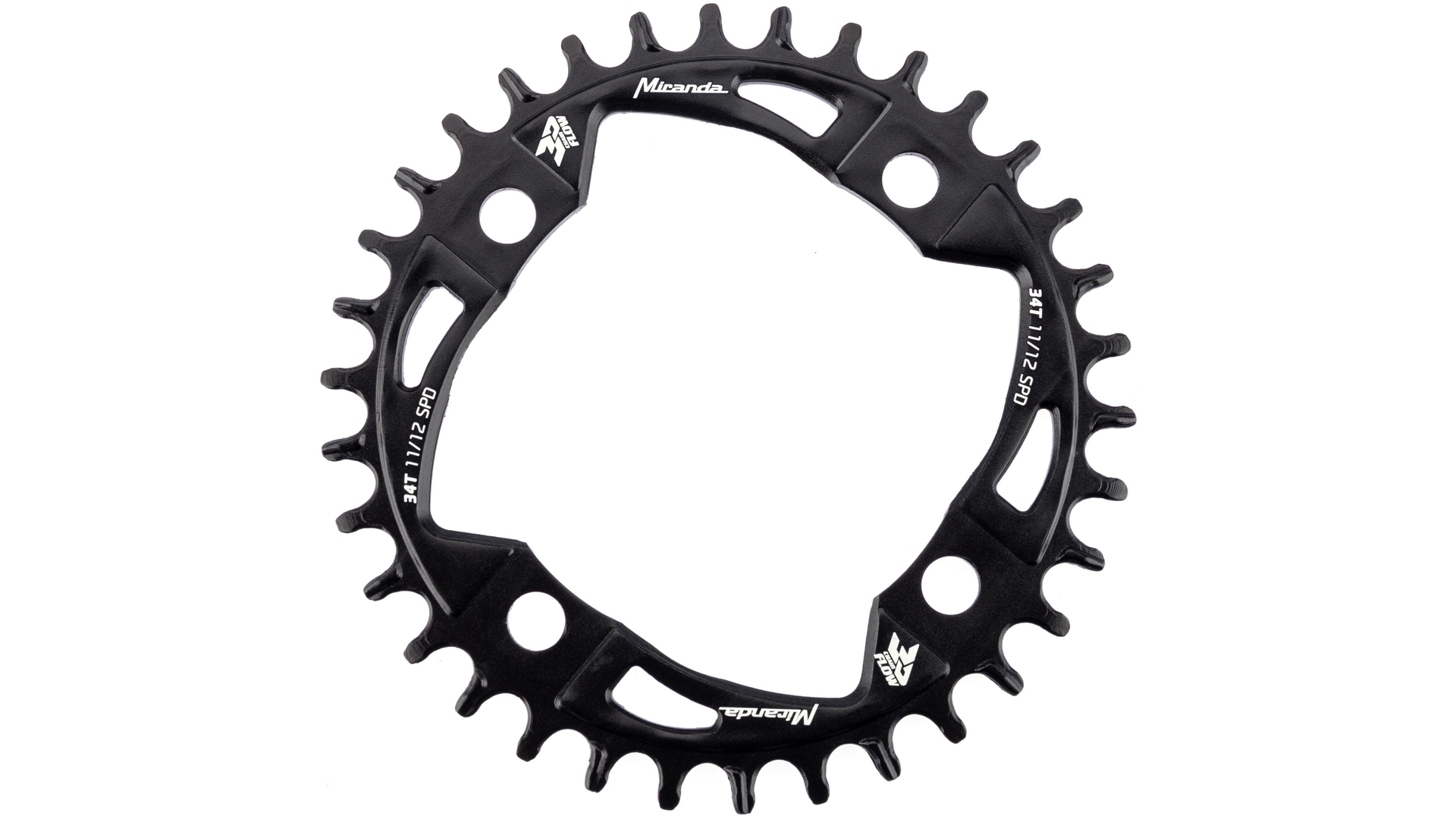 Photo de MIRANDA plateau MTB CHAINFLOW 3D 34T. ZWART